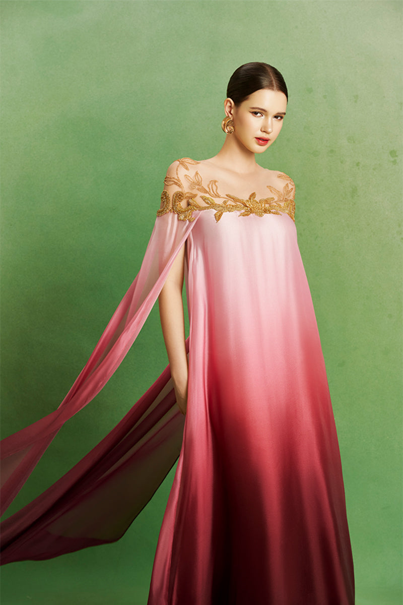 Dusk Rose Ombré Gown
