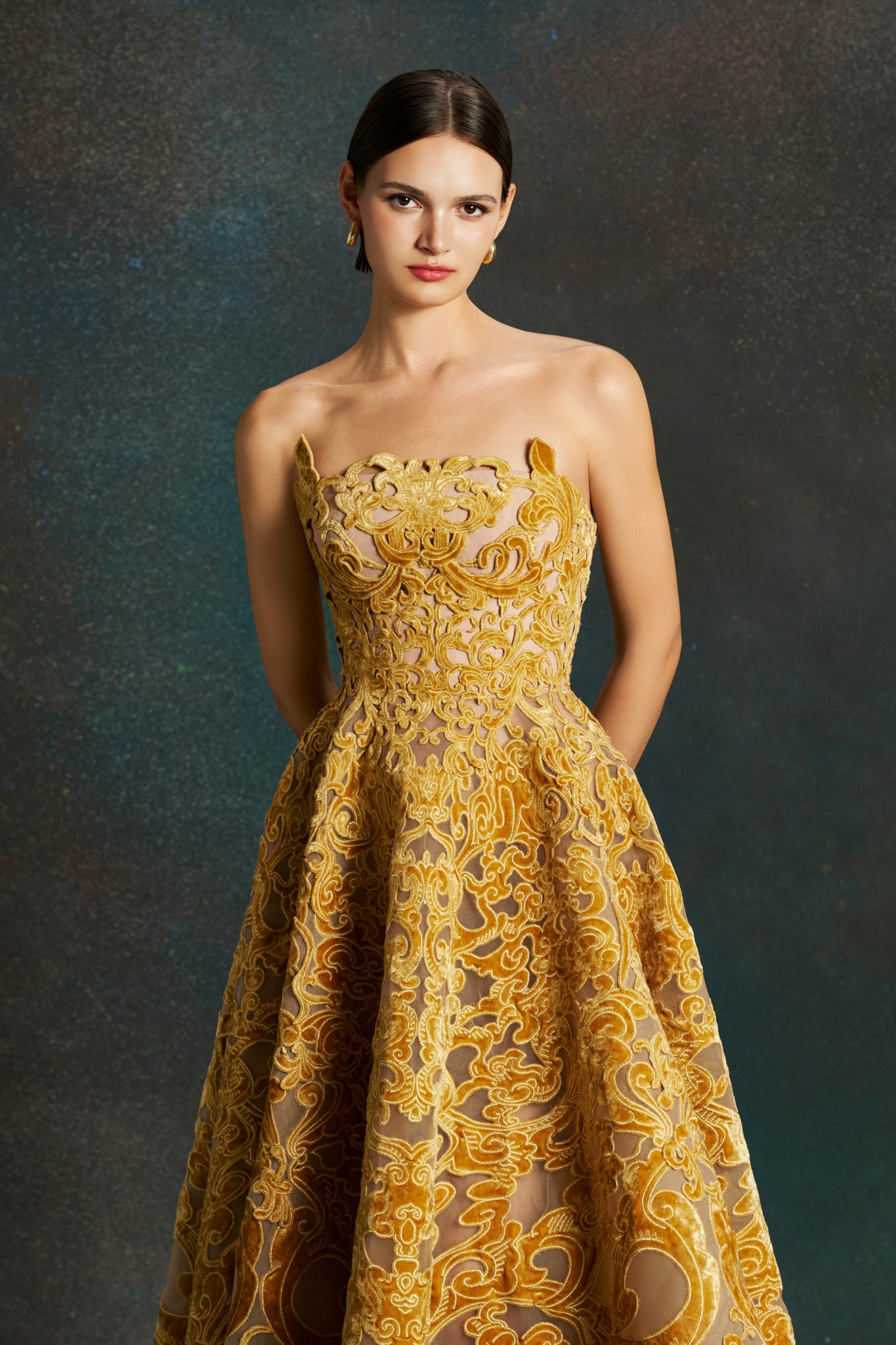 Baroque Midi Dress