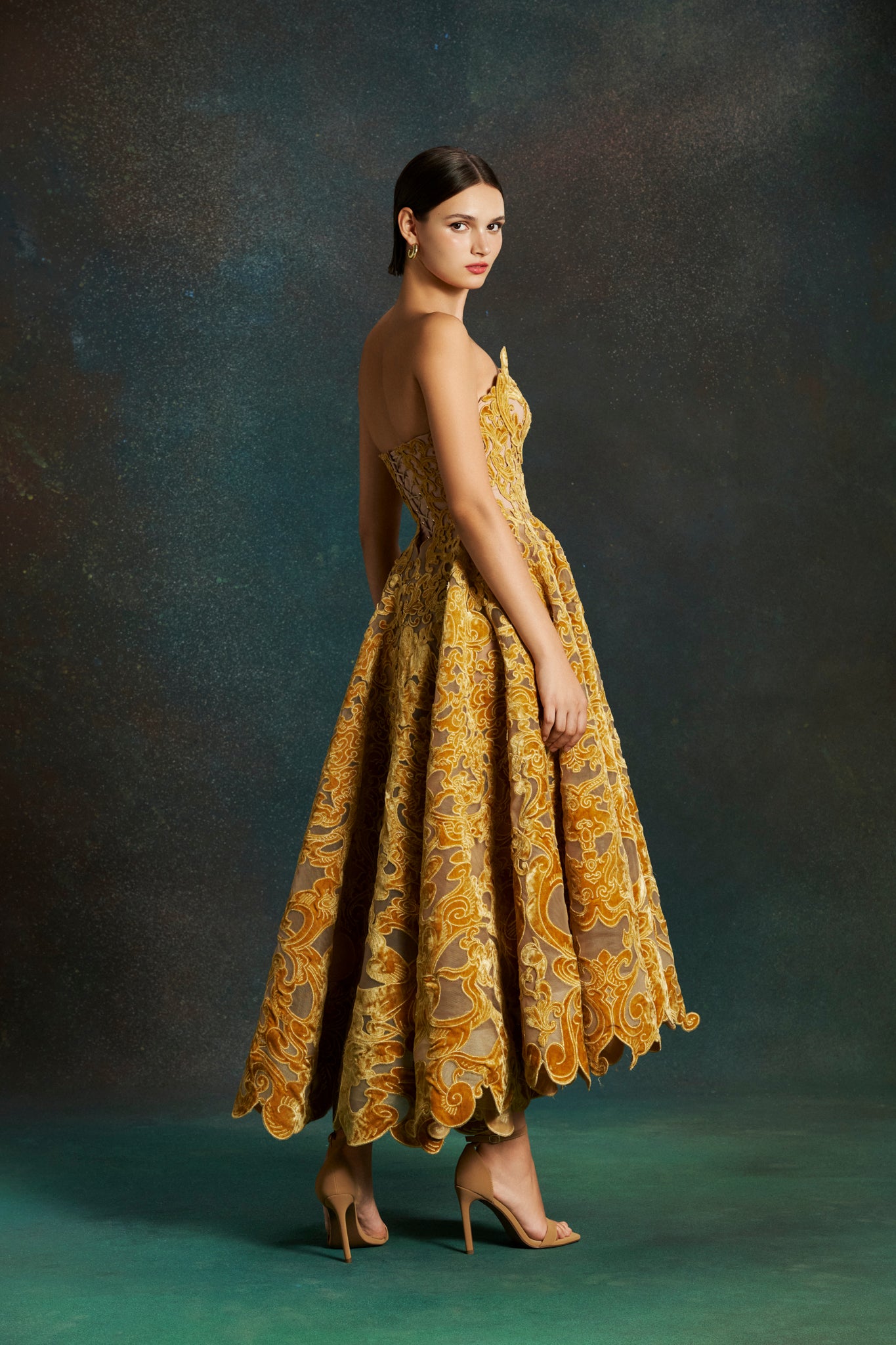 Baroque Midi Dress