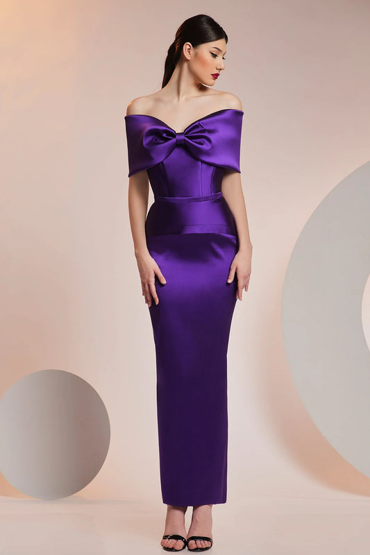 Italian Elastic Taffeta Cocktail Dress