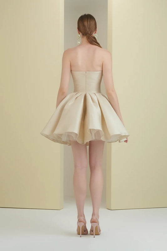 Voluminous Mini Dress
