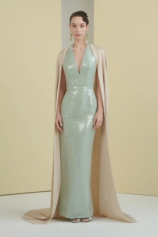 Tubino Dress with Cape