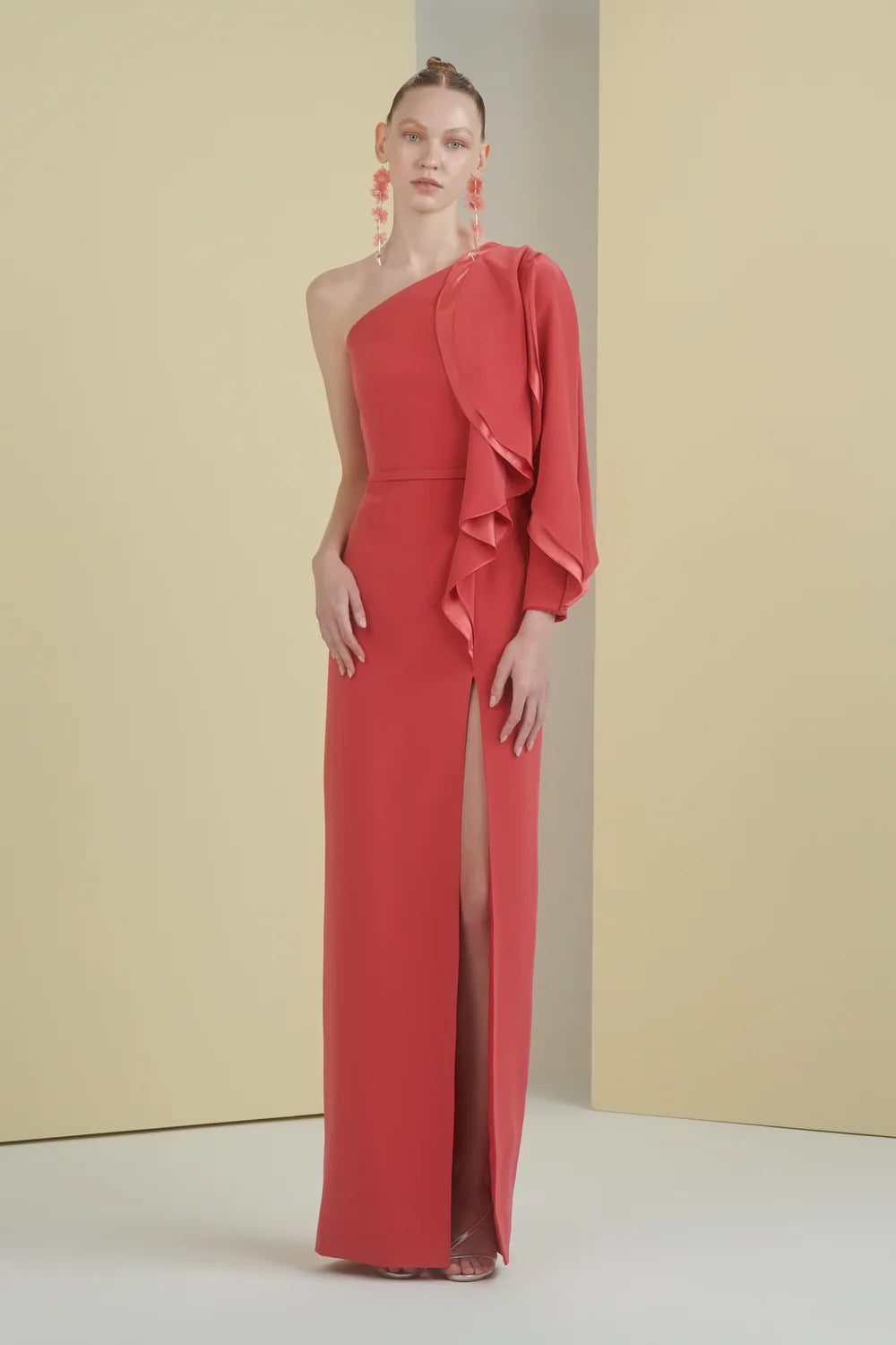 One-Shoulder Sleeve Dress