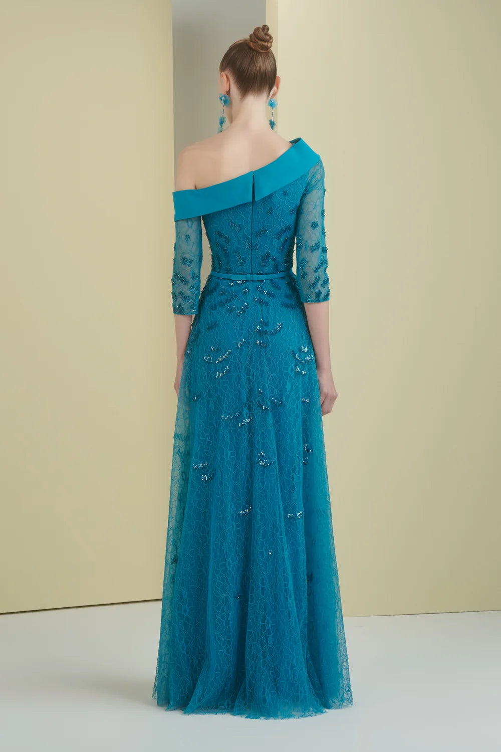 Off-Shoulder Lace Gown