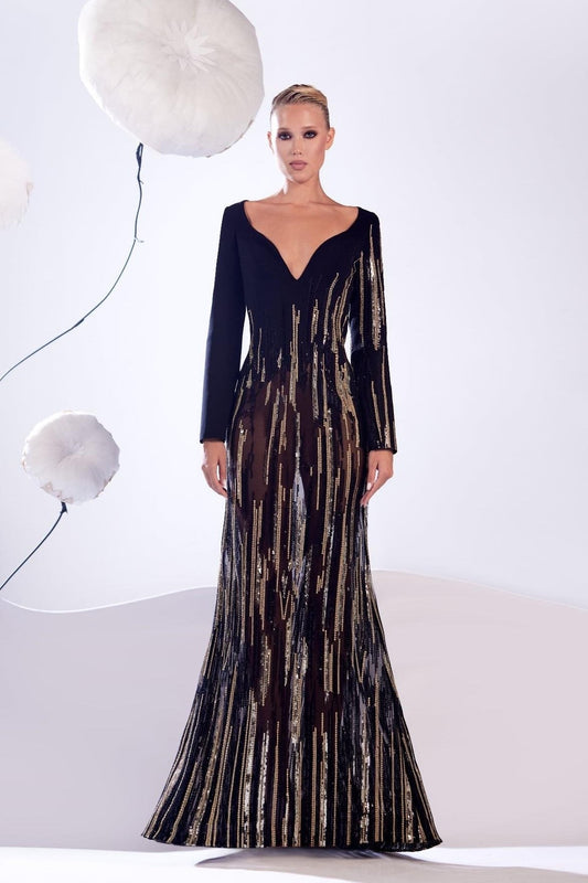 All-Over Embroidered Gown