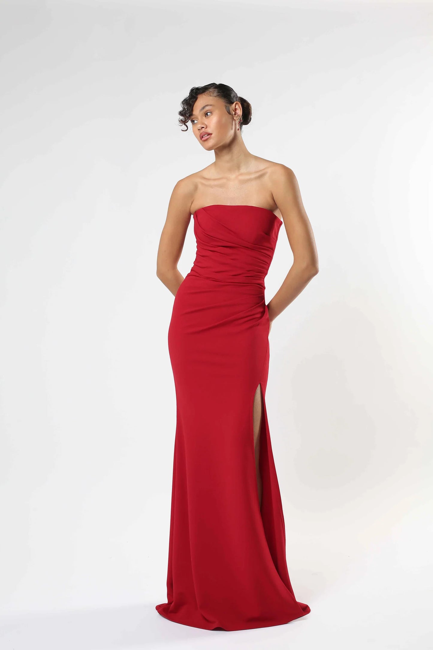 Strapless Scuba Gown