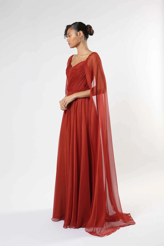 Silk Chiffon Gown