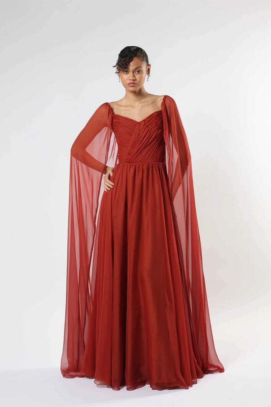 Silk Chiffon Gown