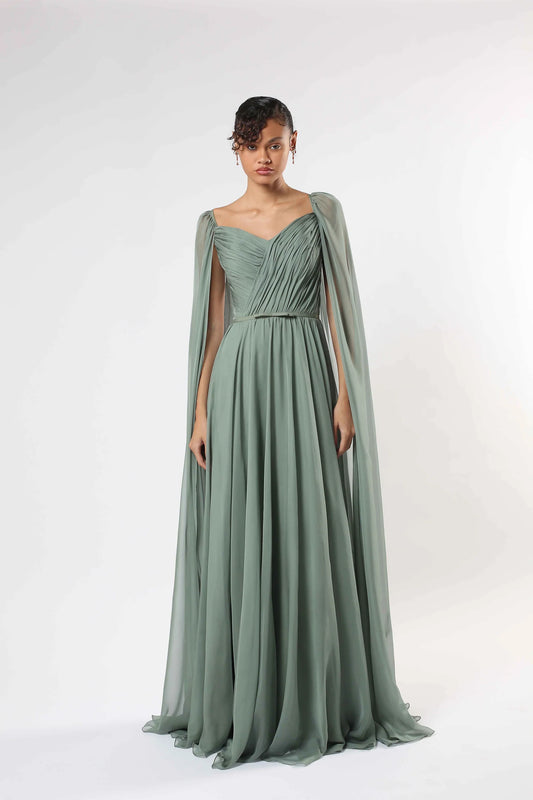 Silk Chiffon Gown
