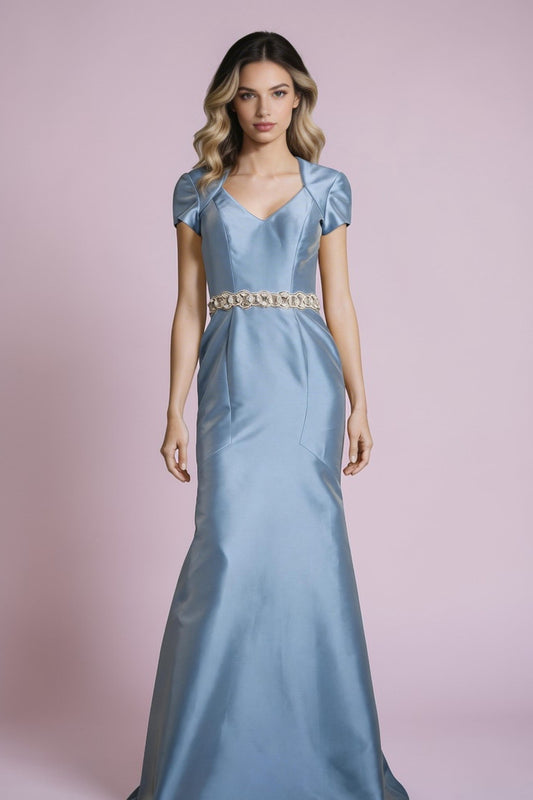 Soft V-Neck Gown