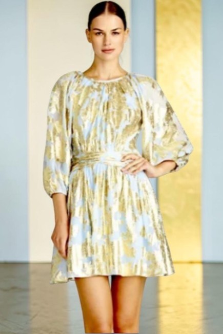 Metallic Short Dress