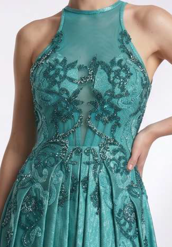 A-Line Beaded Gown