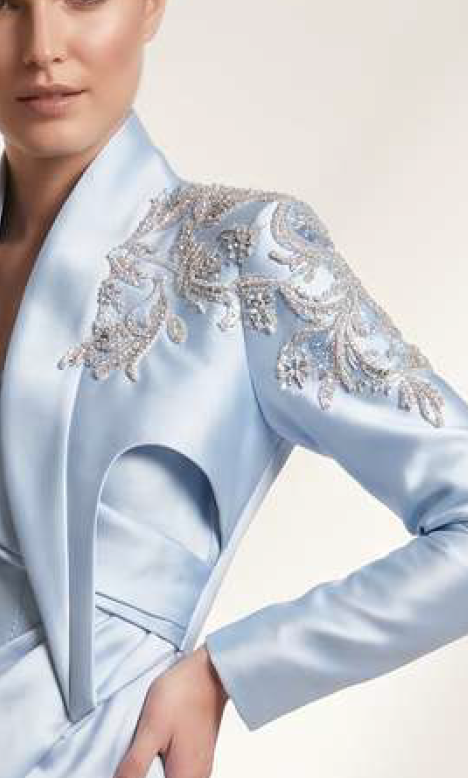 Satin Column Gown