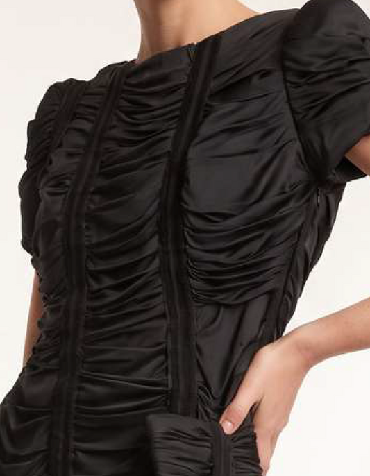 Minivestido fruncido