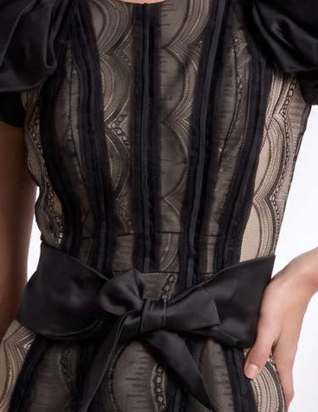 Puff Sleeve Mini Dress