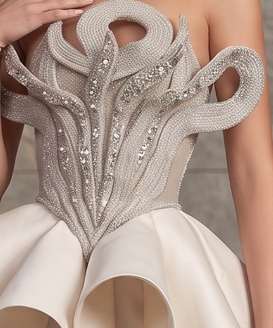 Strapless Evening Gown