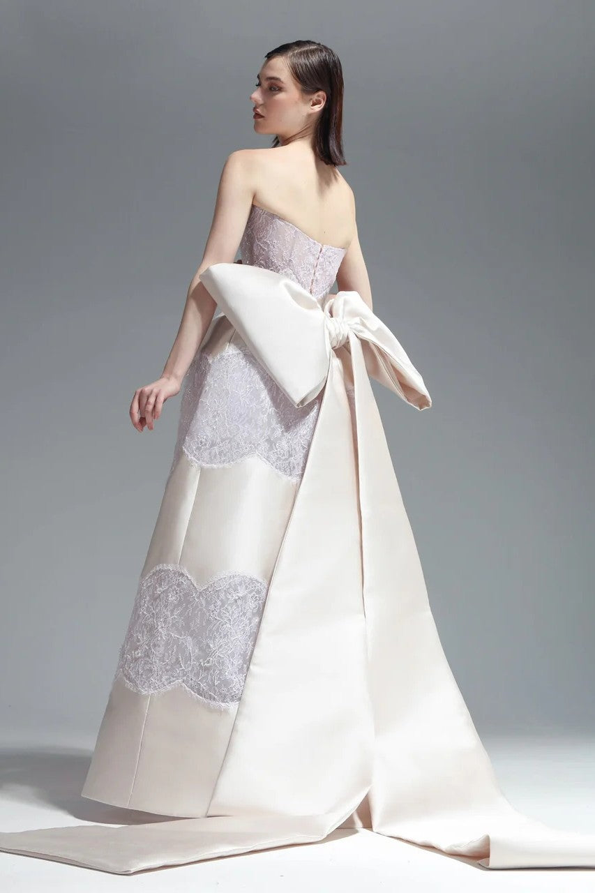 Strapless Bell-Shaped Gown