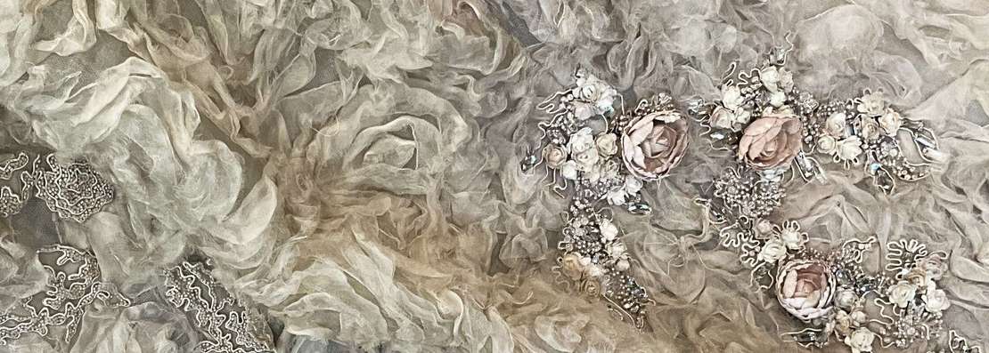 V-Neck Silk Gown