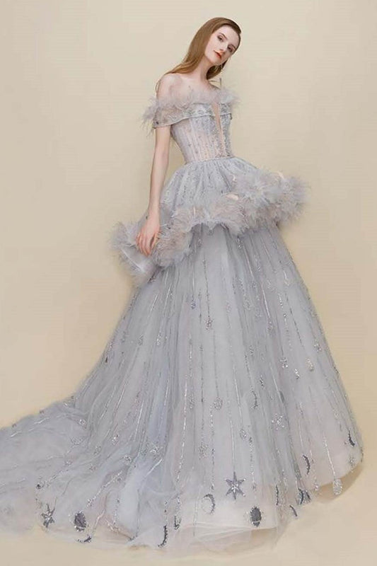 Sylvia Peplum Gown