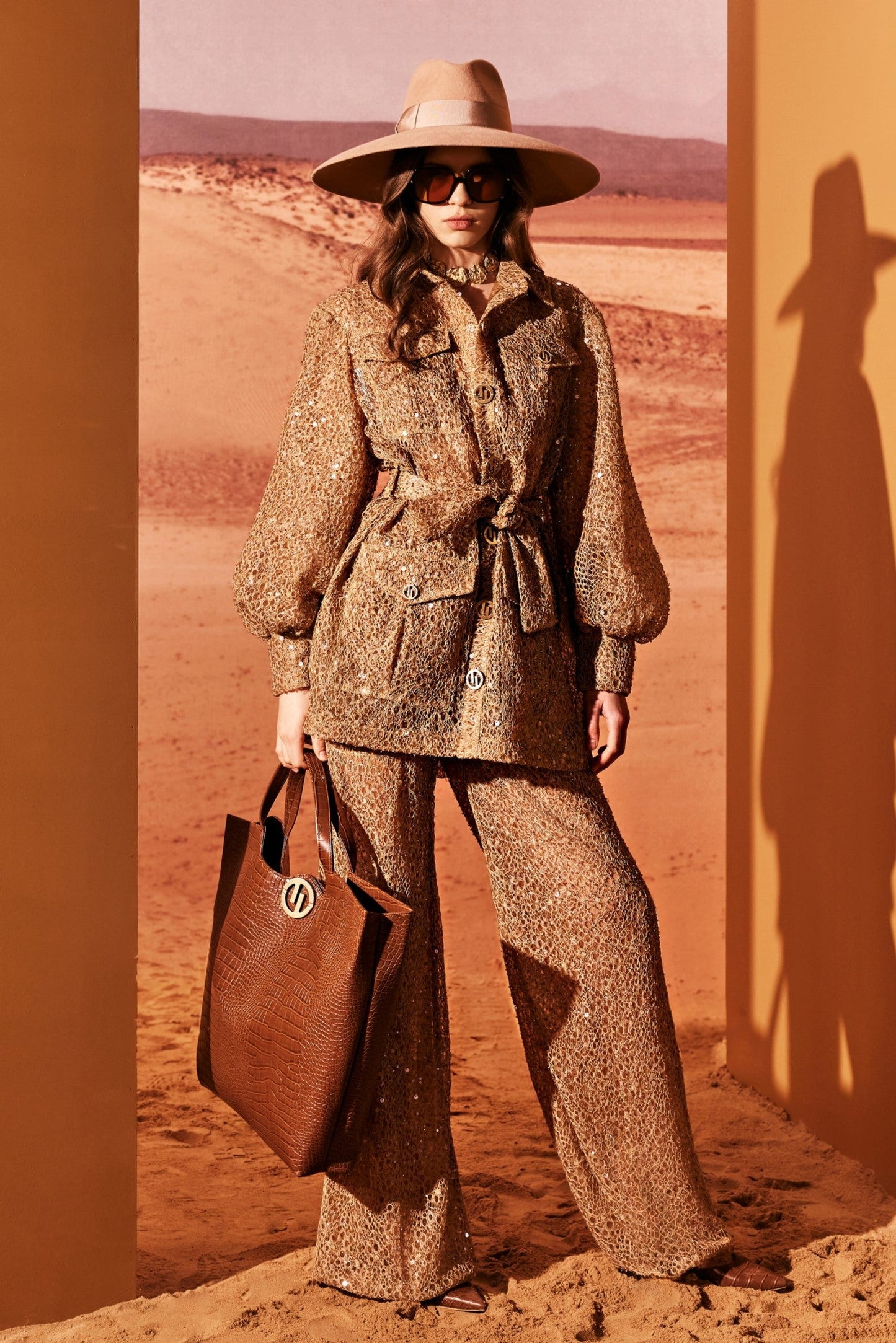 Sculptural Tunique with Trousers