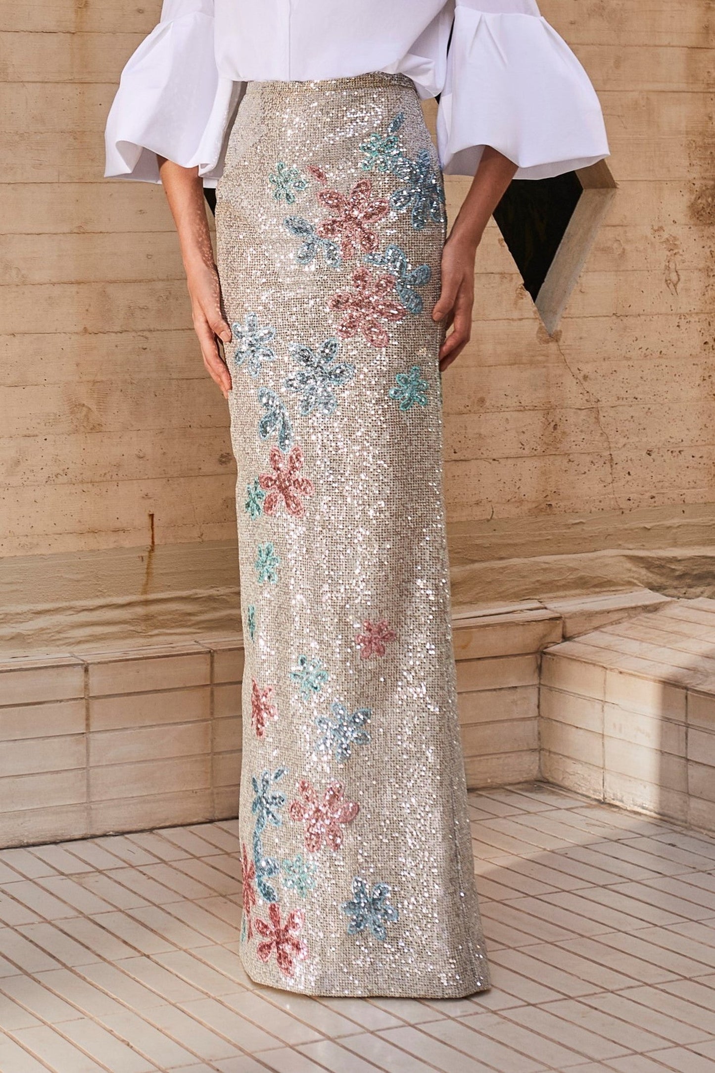 Sequin Long Skirt