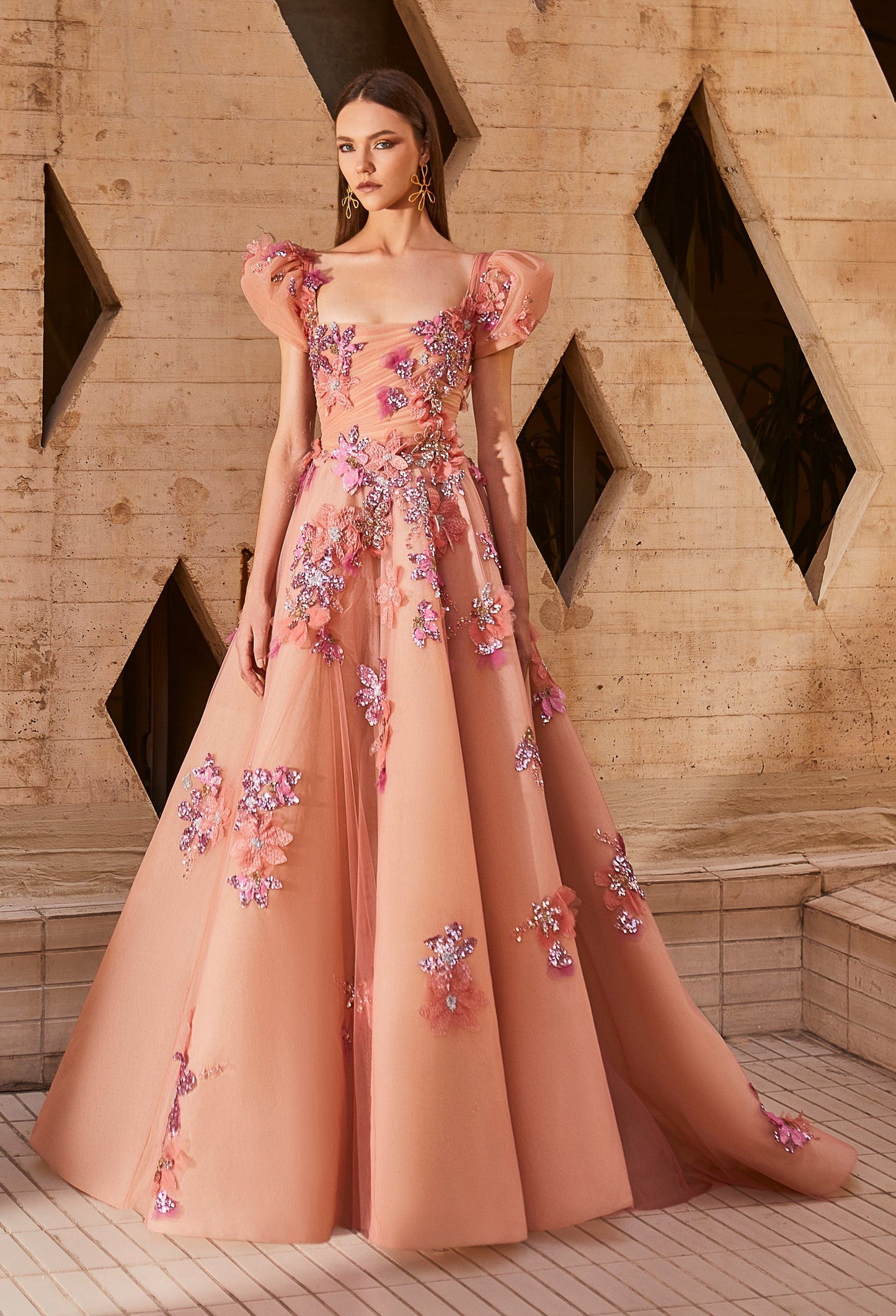 Puff Sleeve Gown