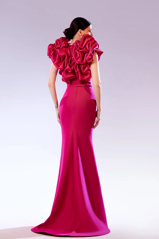 Sleeveless Organza Gown