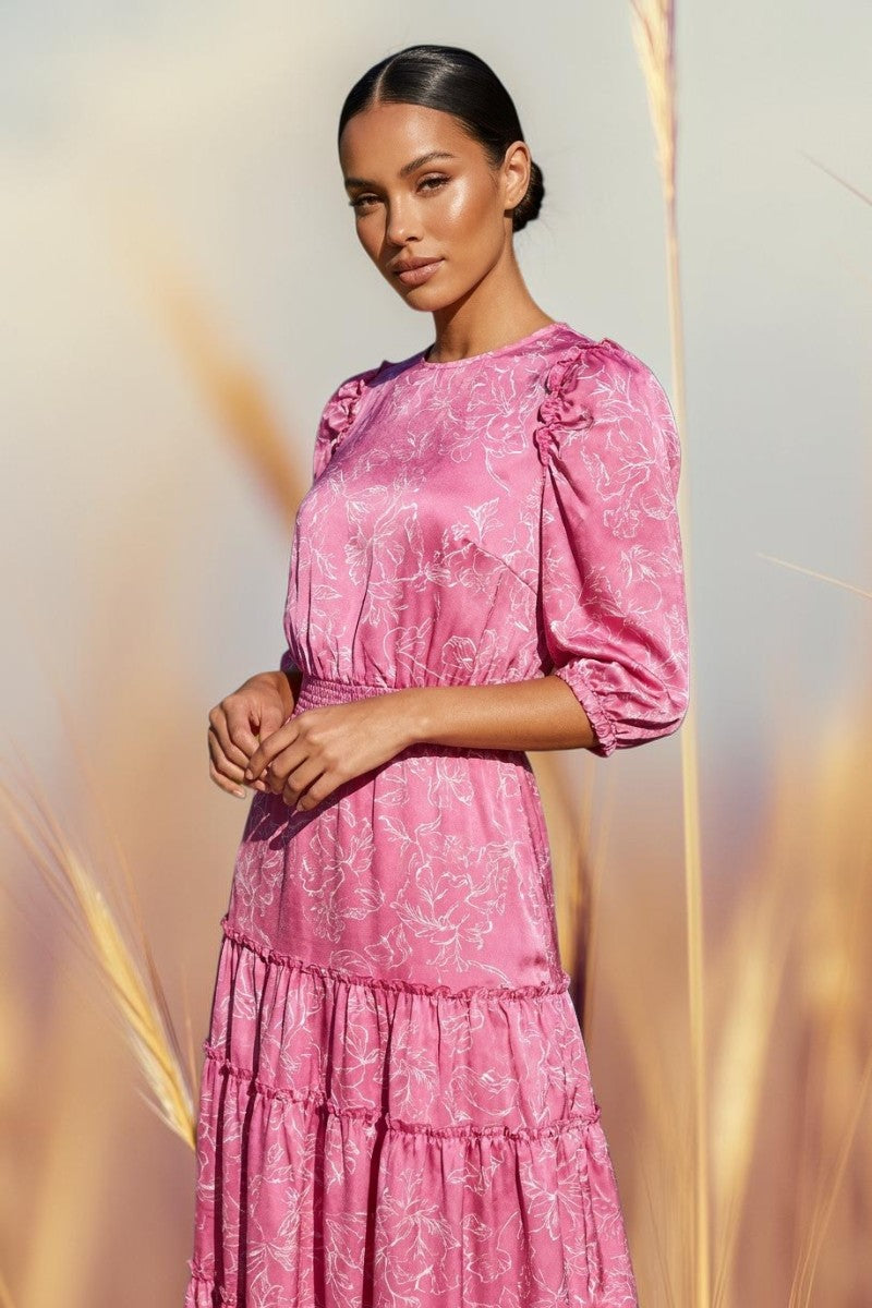 Floral Print Midi