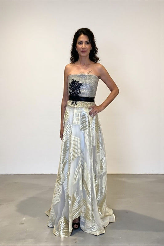 Metallic Top and Skirting