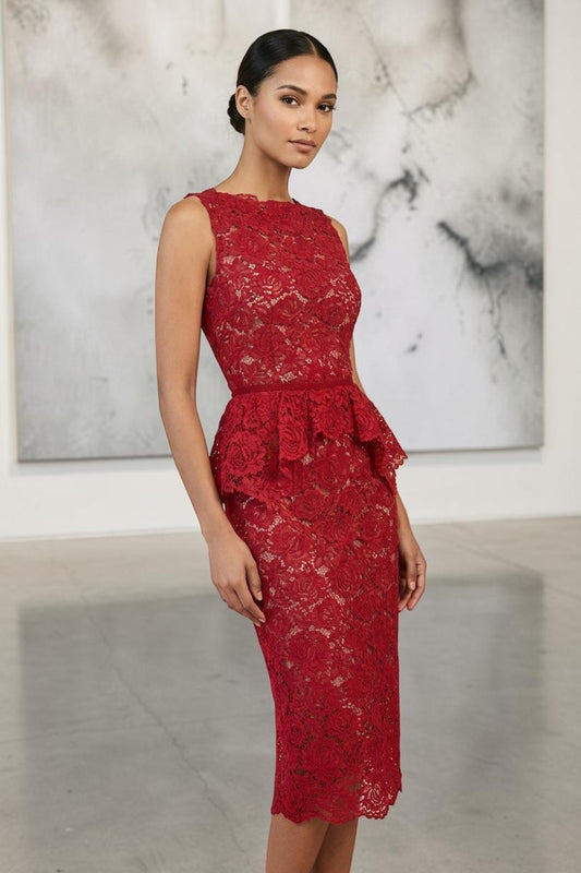 Scalloped Lace Dress