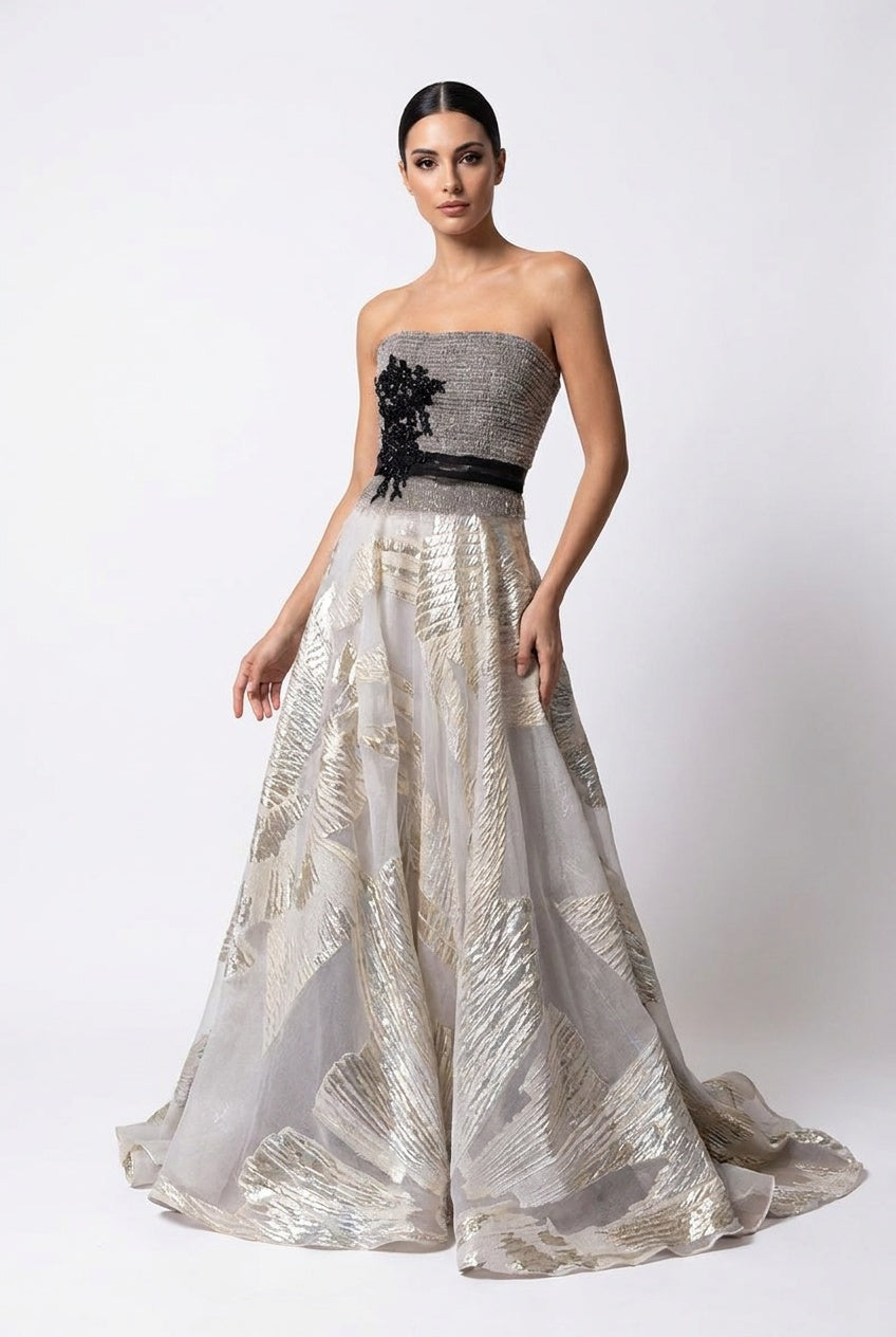 Metallic Top and Skirting