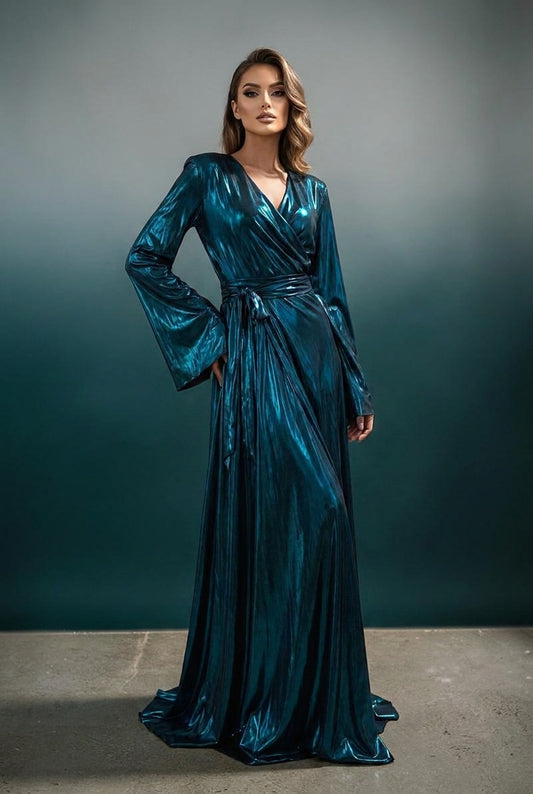 Iridescent Sapphire Gown