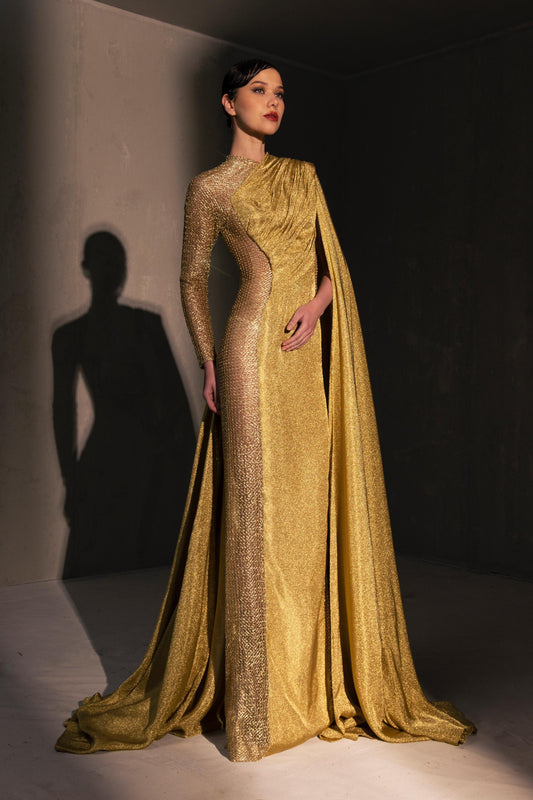 Embellished Grecian Gown