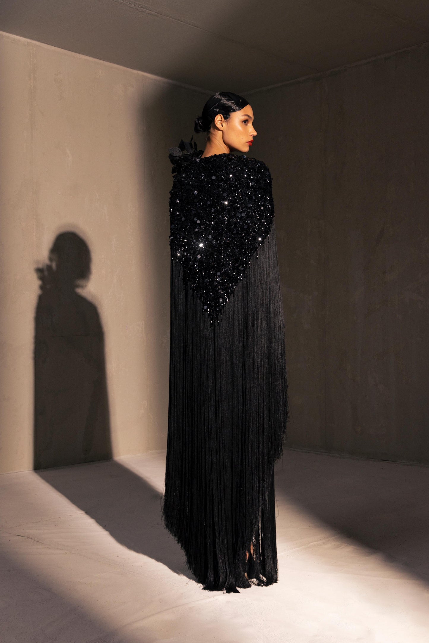 Multi Fringe Gown