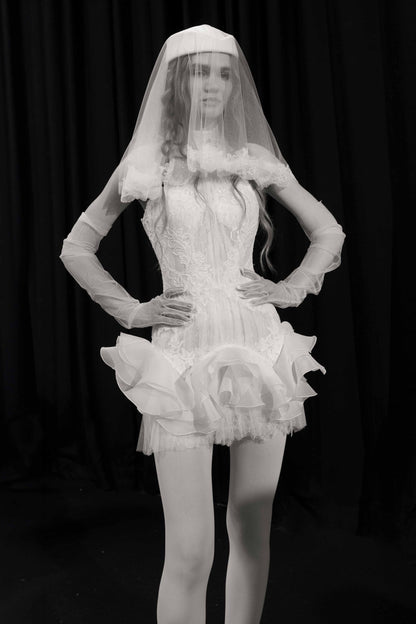 Kytha Mini Dress & Veil