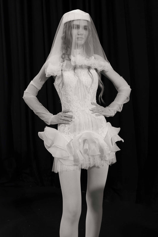 Kytha Mini Dress & Veil