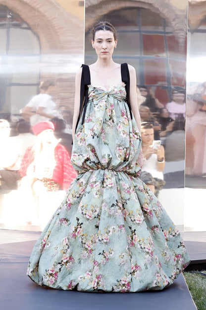 Sweetheart Balloon Floral Gown