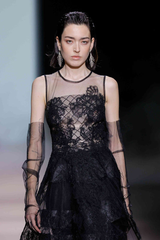 Tulle Illusion A-Line Gown