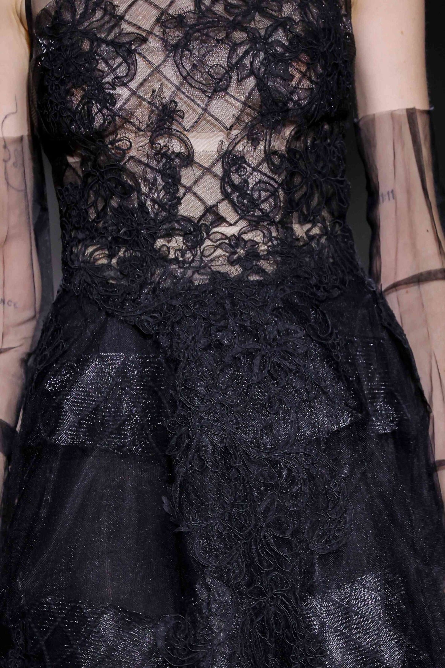 Tulle Illusion A-Line Gown