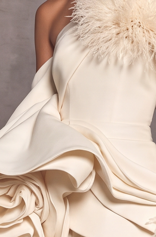 Draped Whimsical Gown
