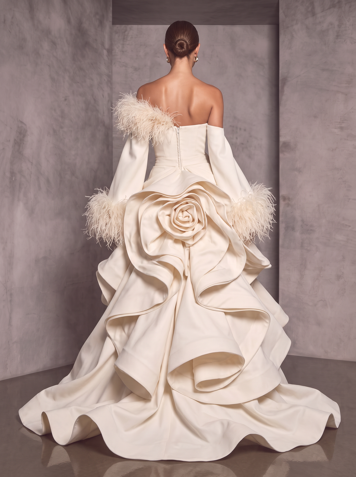 Draped Whimsical Gown