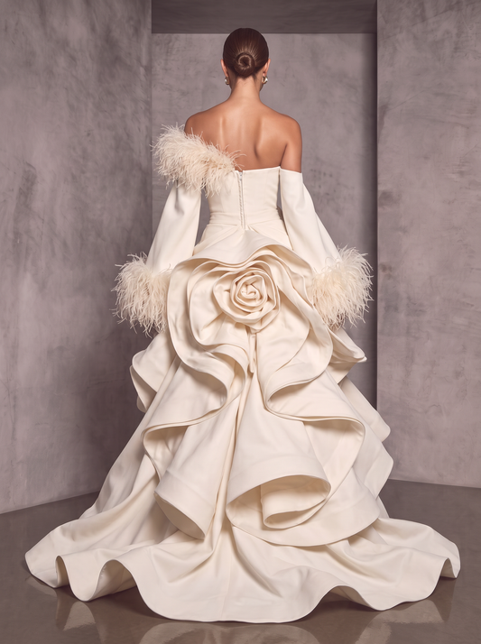 Draped Whimsical Gown