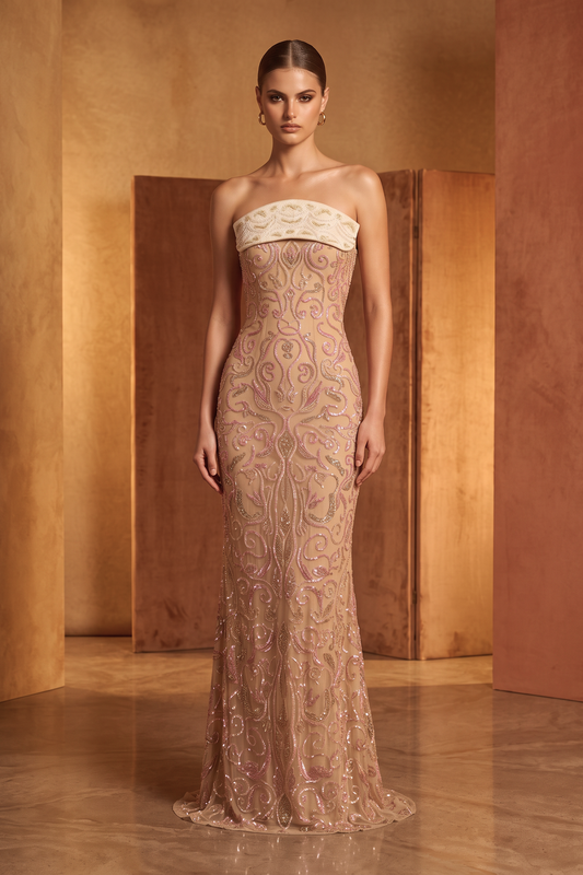 Strapless Evening Dress