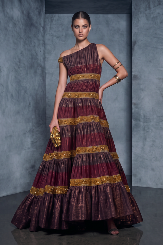 Asymmetric Neckline Dress