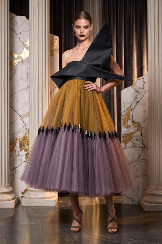Asymmetric Midi Dress