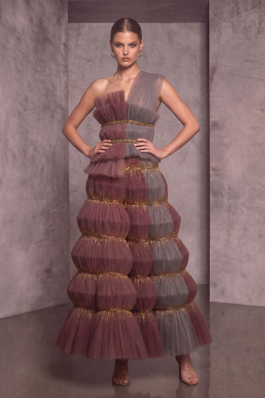 One-Shoulder Gown