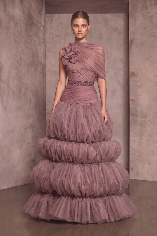 One-Shoulder Gown