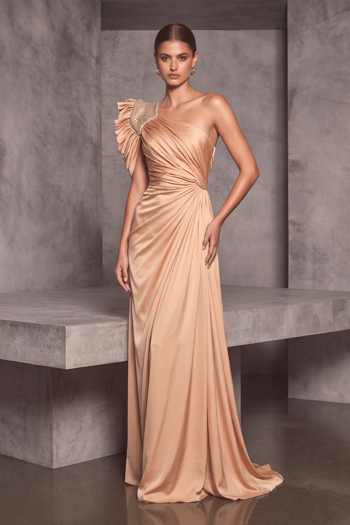Venus One Shoulder Gown