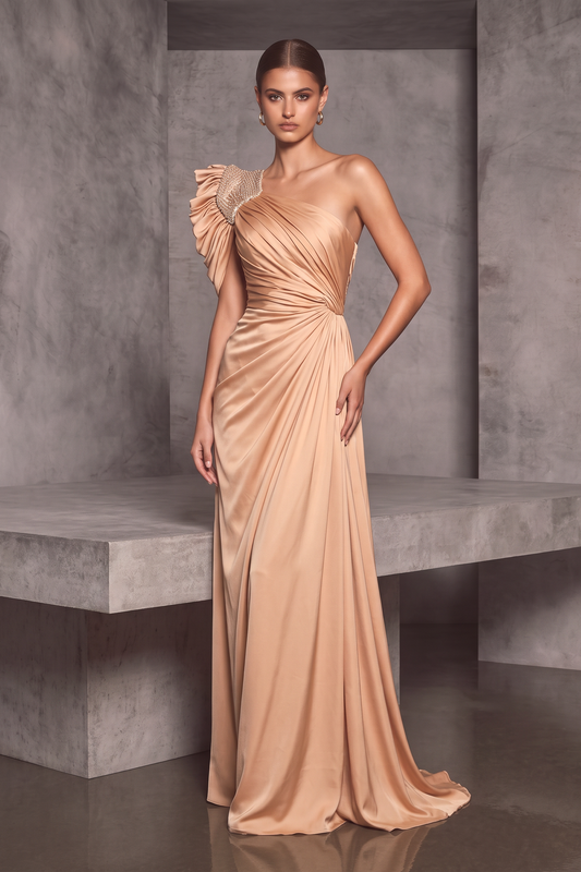 Venus One Shoulder Gown
