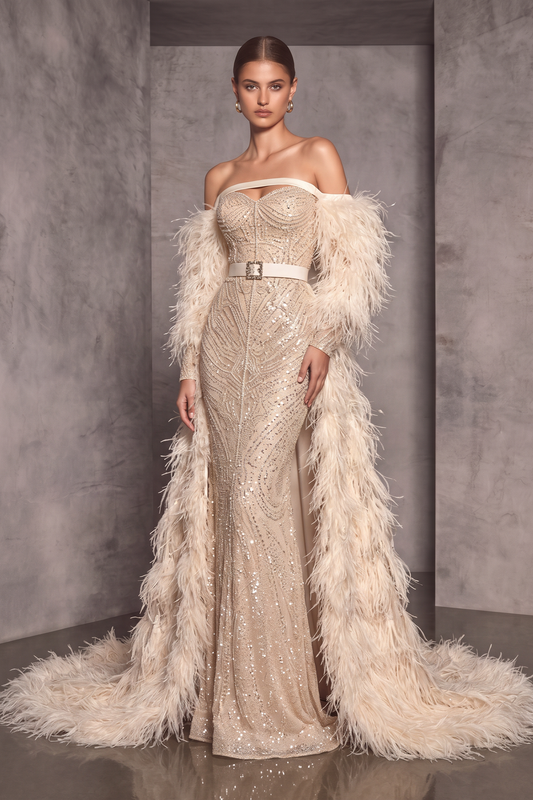 Embroidered Gown